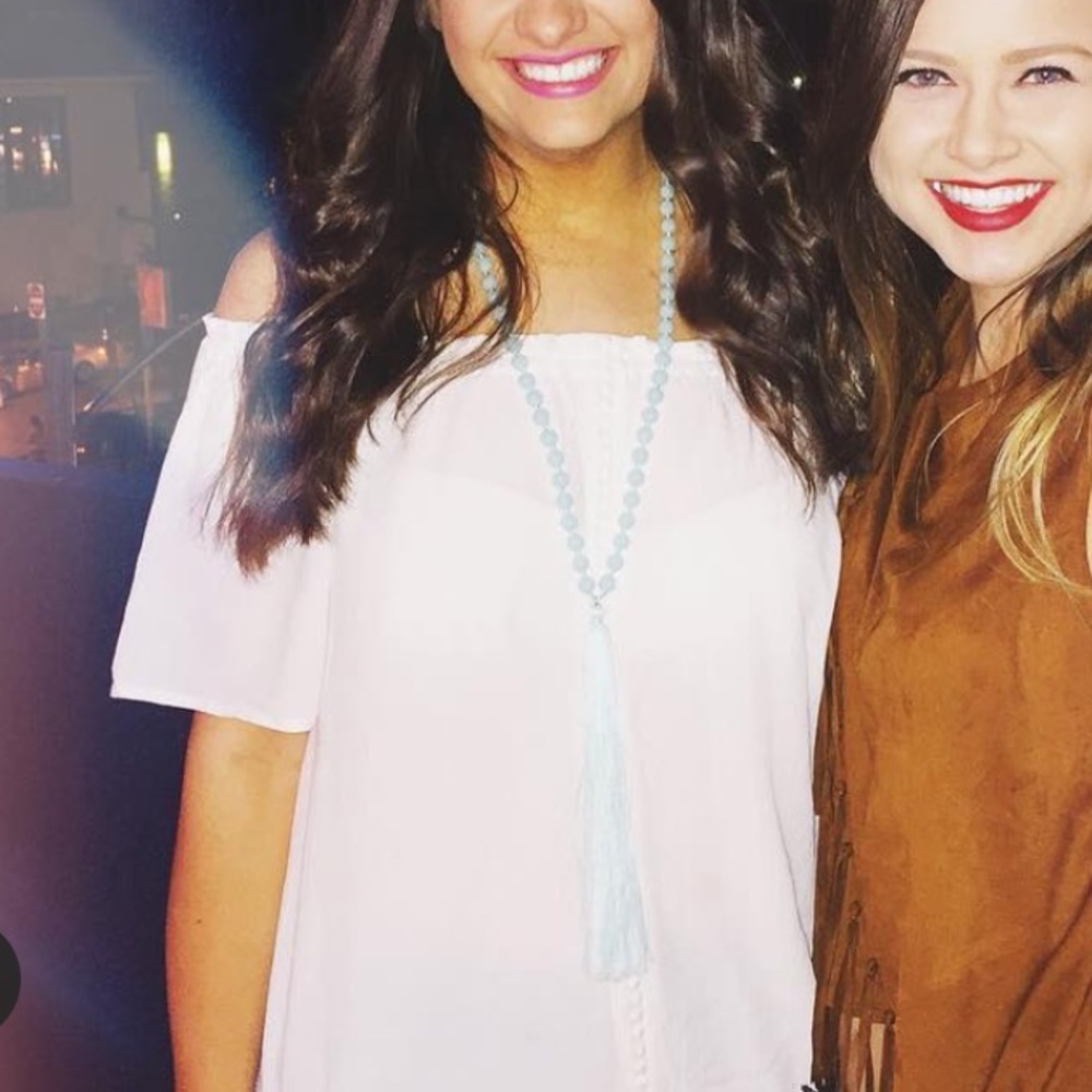 Target white off the shoulder top